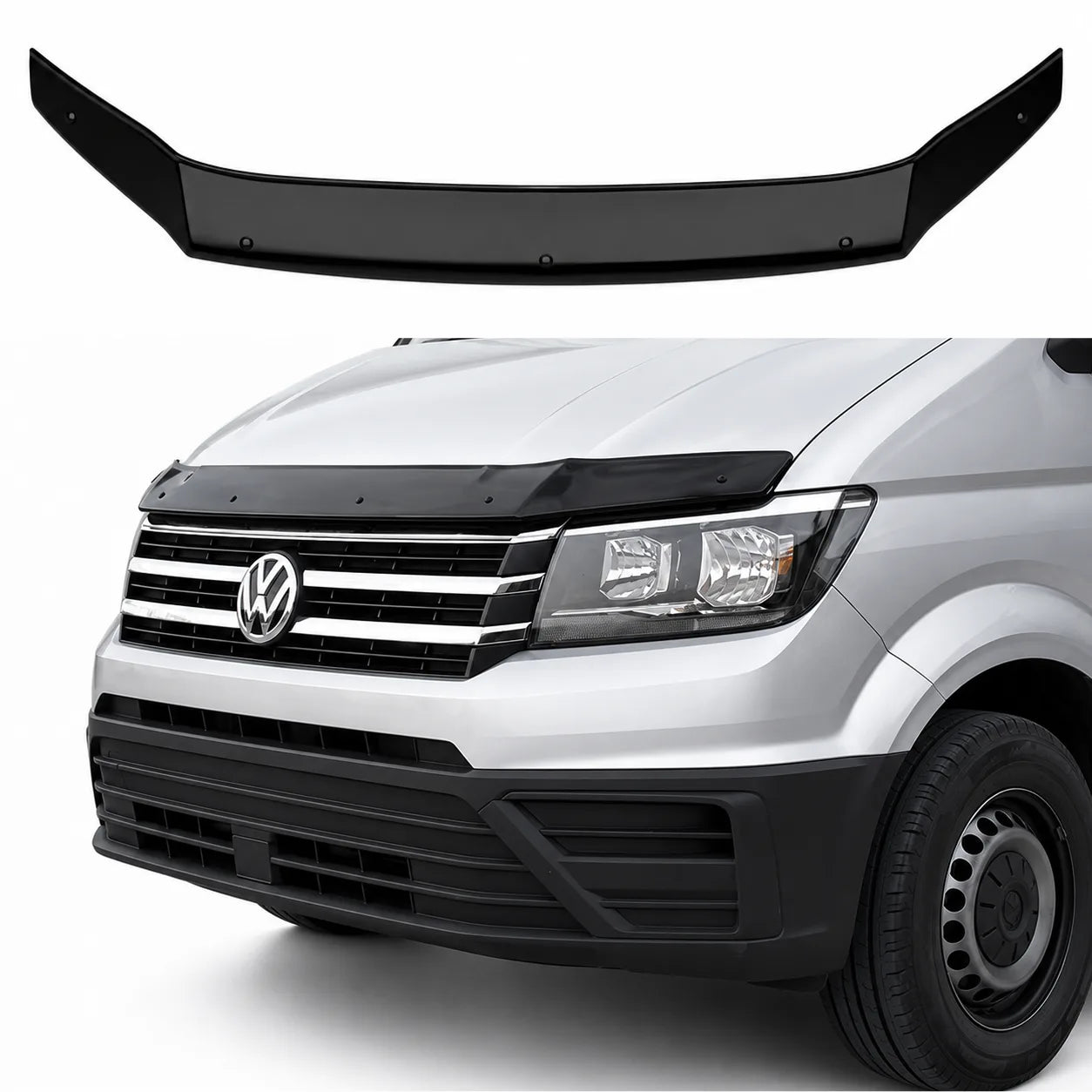 VW Crafter Bonnet Protector — 2nd Gen 2017 Onwards Gloss Black