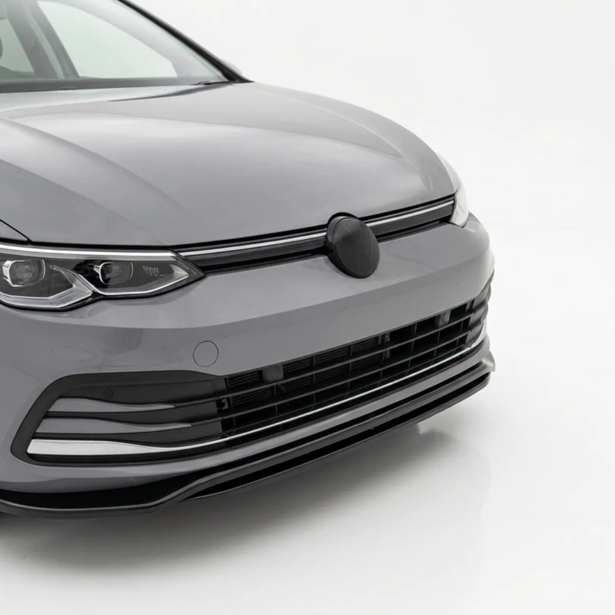 VW Golf Mk8 Front Splitter — 2020–2024 Gloss Black