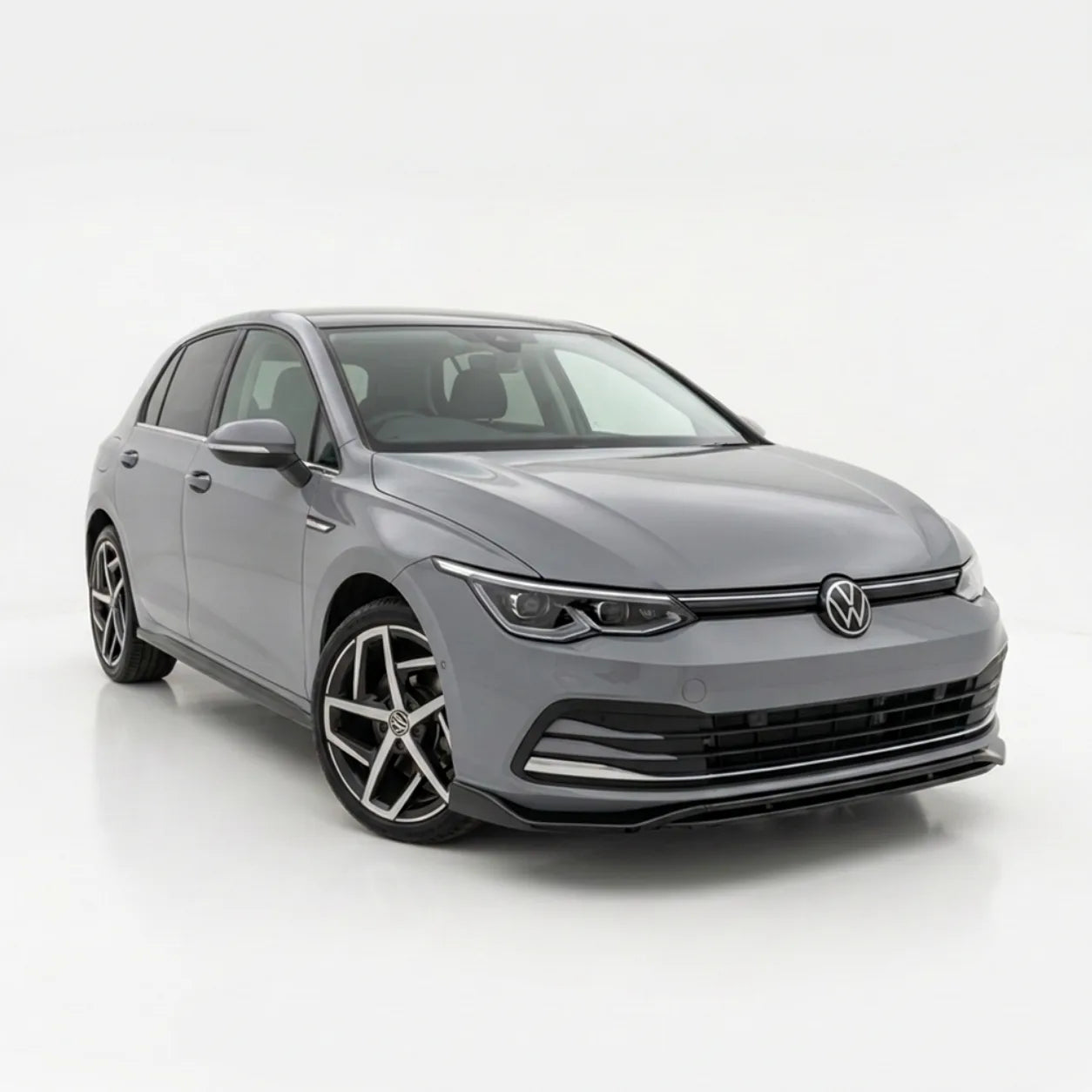 VW Golf Mk8 Front Splitter — 2020–2024 Gloss Black
