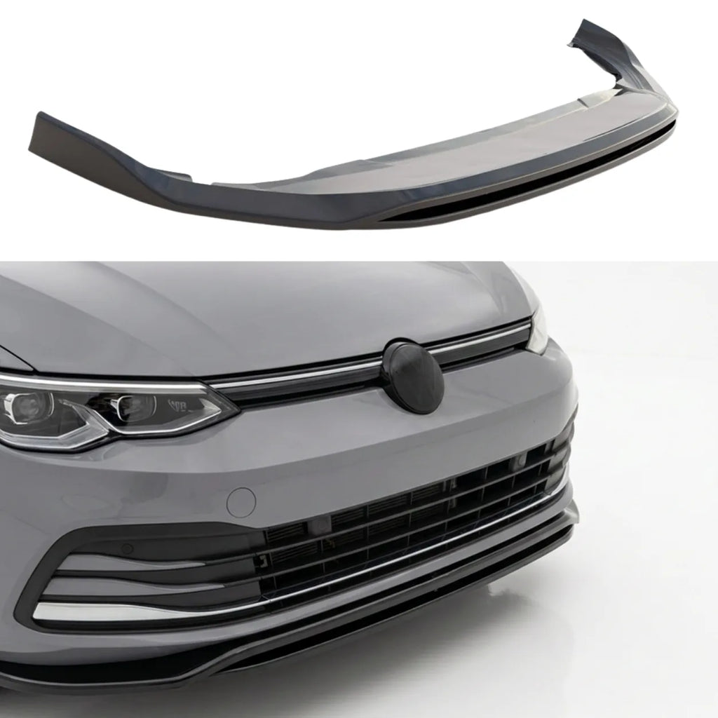 VW Golf Mk8 Front Splitter — 2020–2024 Gloss Black