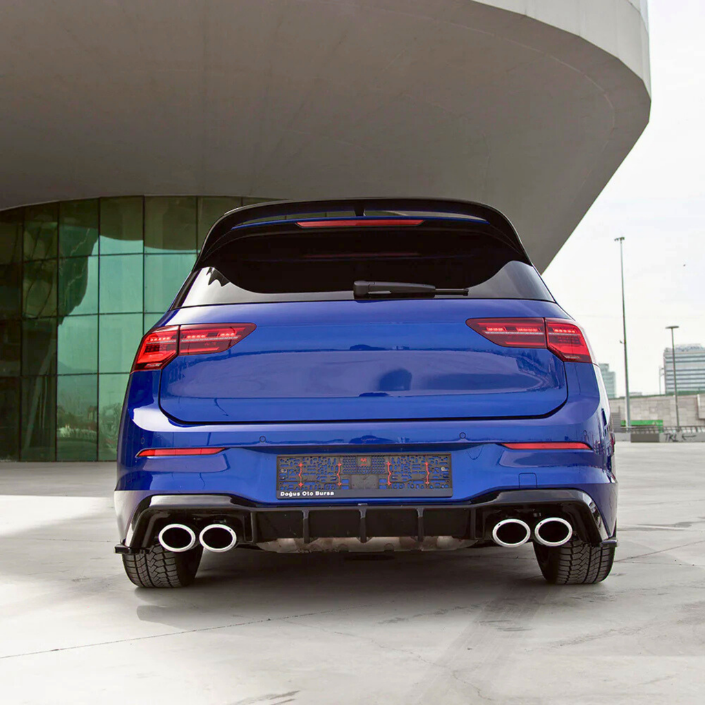 VW Golf MK8 R Rear Valance — Gloss Black (2020+)