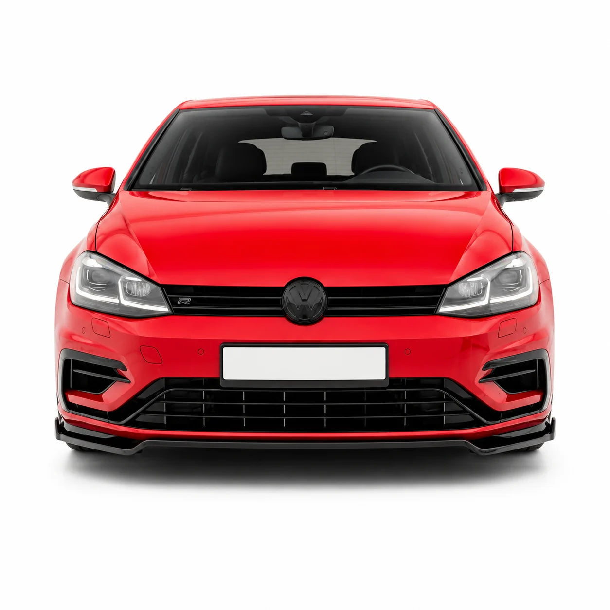 VW Golf R MK7.5 Front Splitter — 2017–2020 Gloss Black