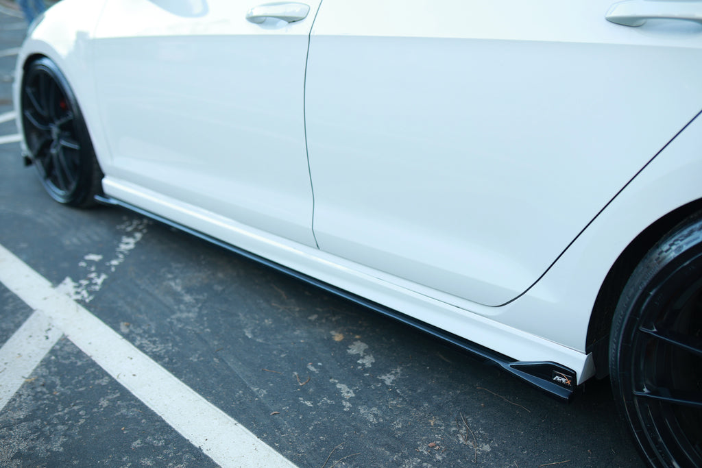 VW Golf R Mk7 Side Skirts (2pcs) — 2013–2016 Gloss Black