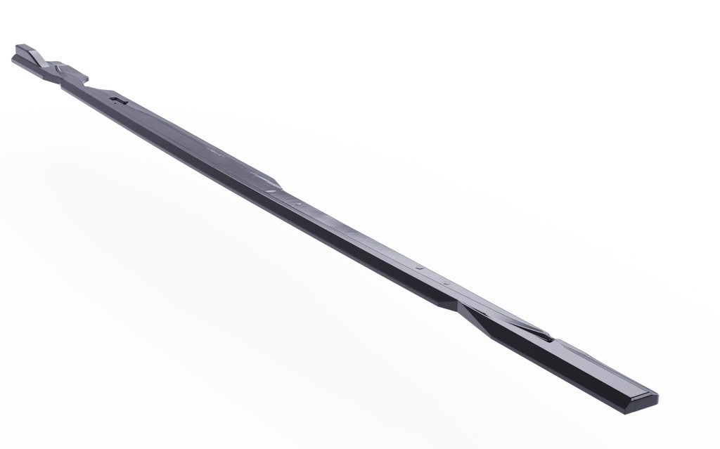 VW Golf R Side Skirts (2pcs) — Mk8 2020–2024 Gloss Black