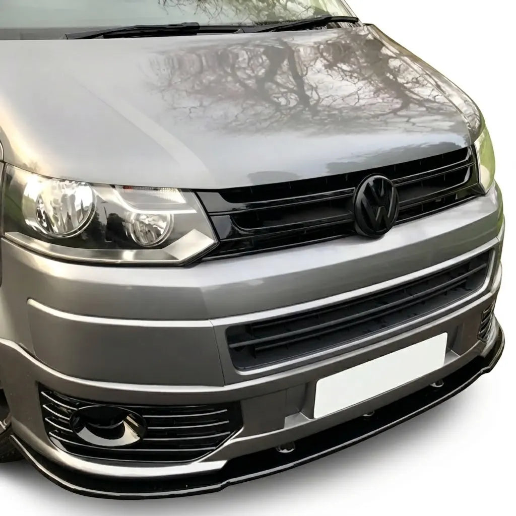 VW Transporter T5.1 Sportline Front Splitter — 2010–2015 Gloss Black