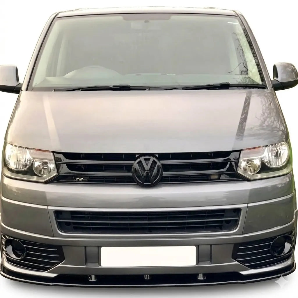 VW Transporter T5.1 Sportline Front Splitter — 2010–2015 Gloss Black