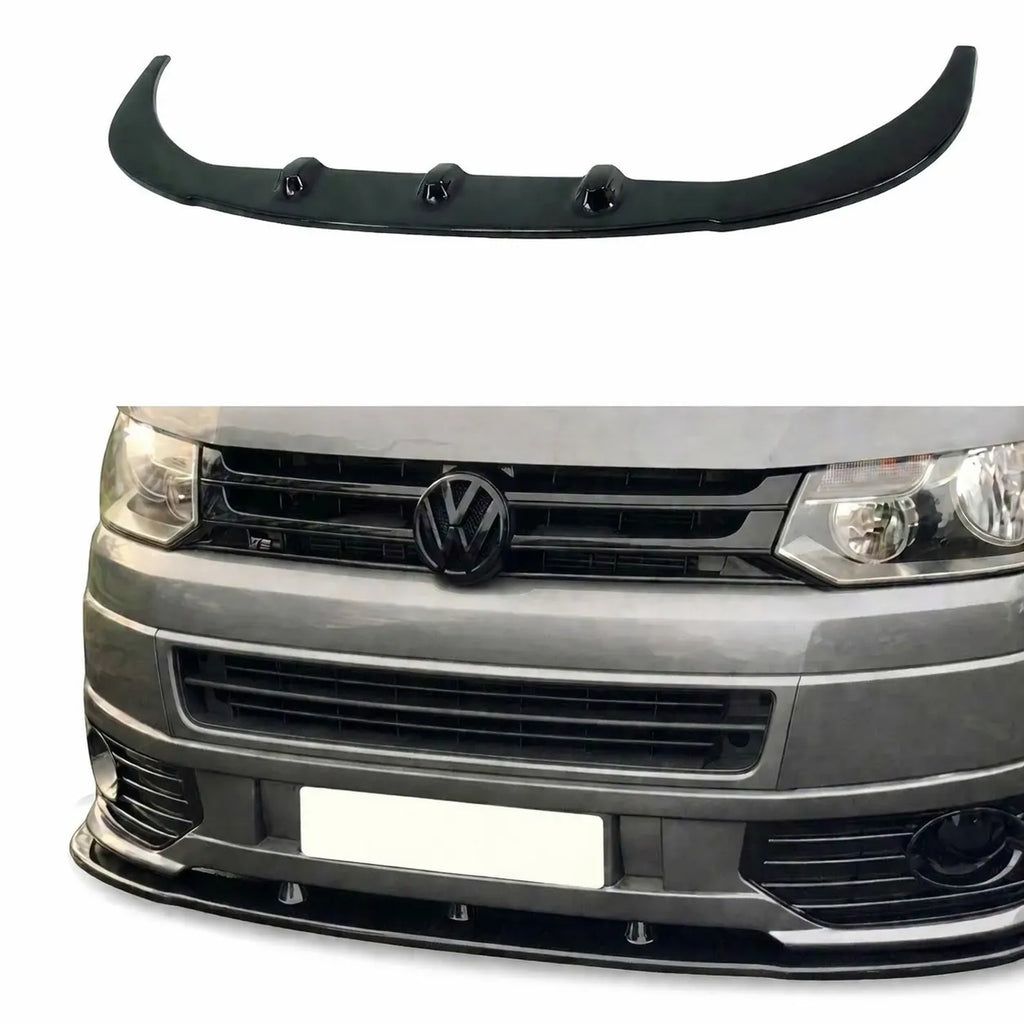 VW Transporter T5.1 Sportline Front Splitter — 2010–2015 Gloss Black