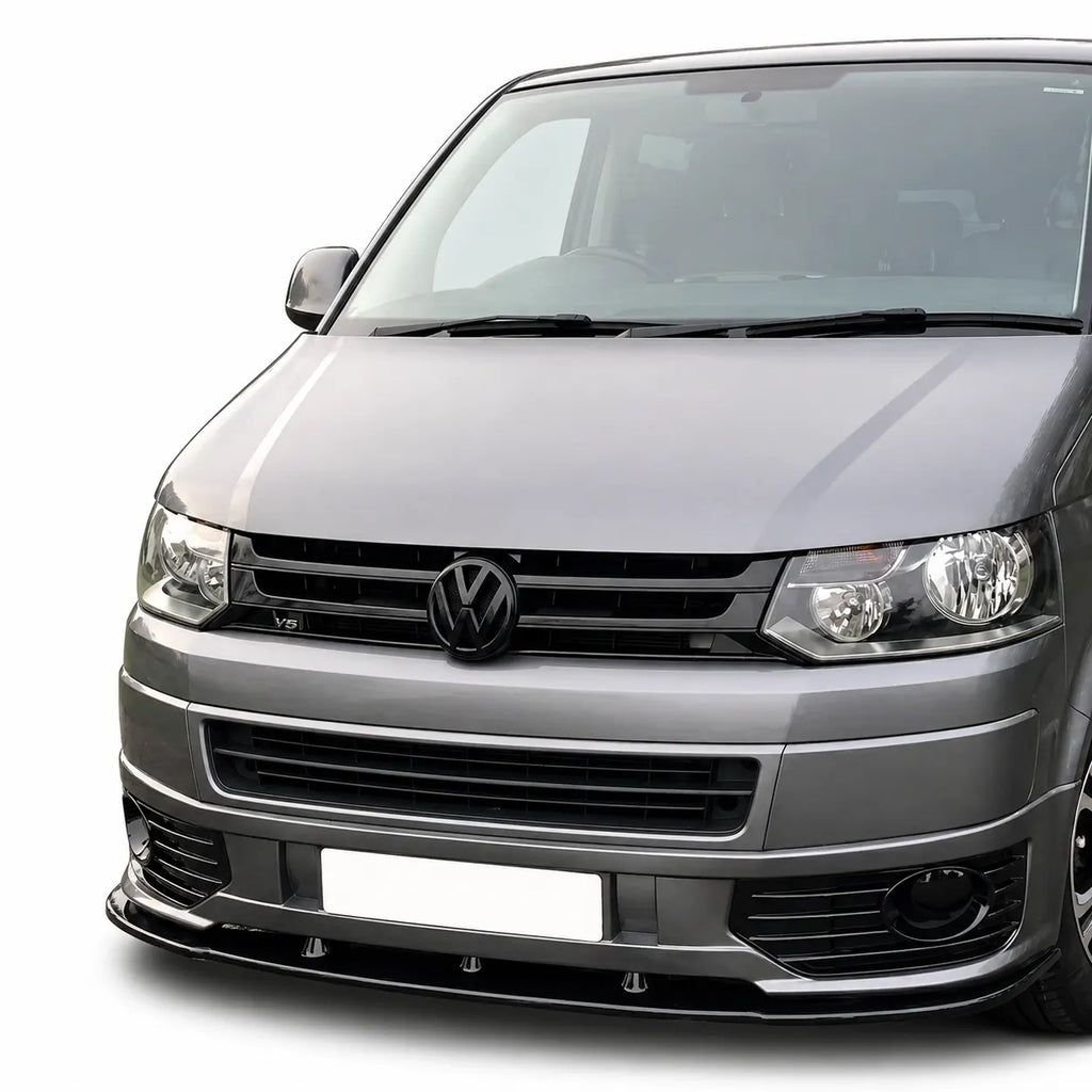VW Transporter T5.1 Sportline Front Splitter — 2010–2015 Gloss Black