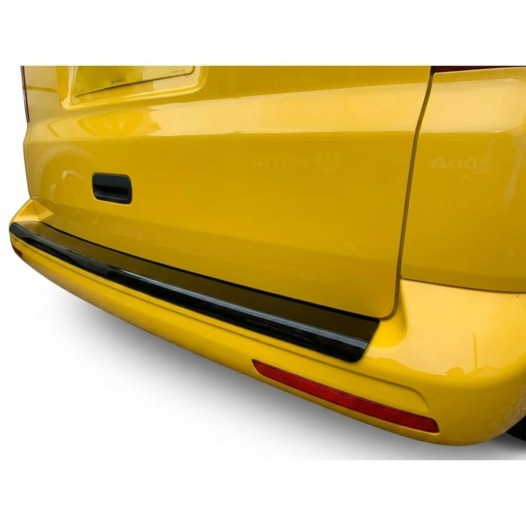 VW Transporter T5 Rear Bumper Protector — 2003–2009 Gloss Black