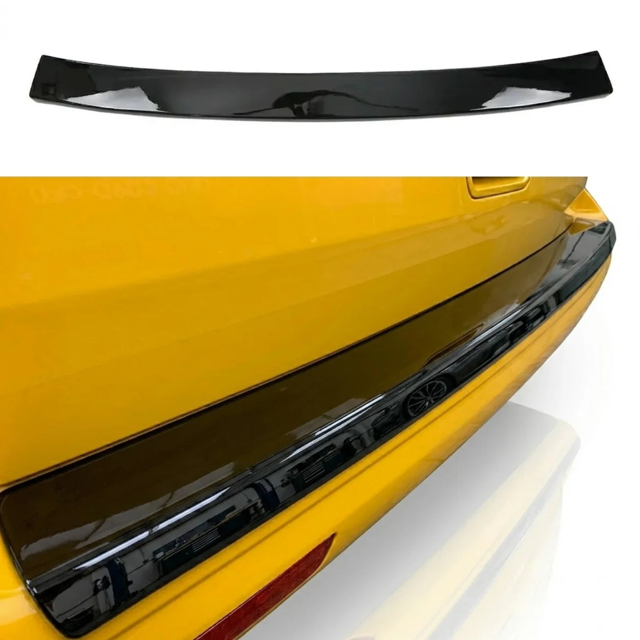 VW Transporter T5 Rear Bumper Protector — 2003–2009 Gloss Black