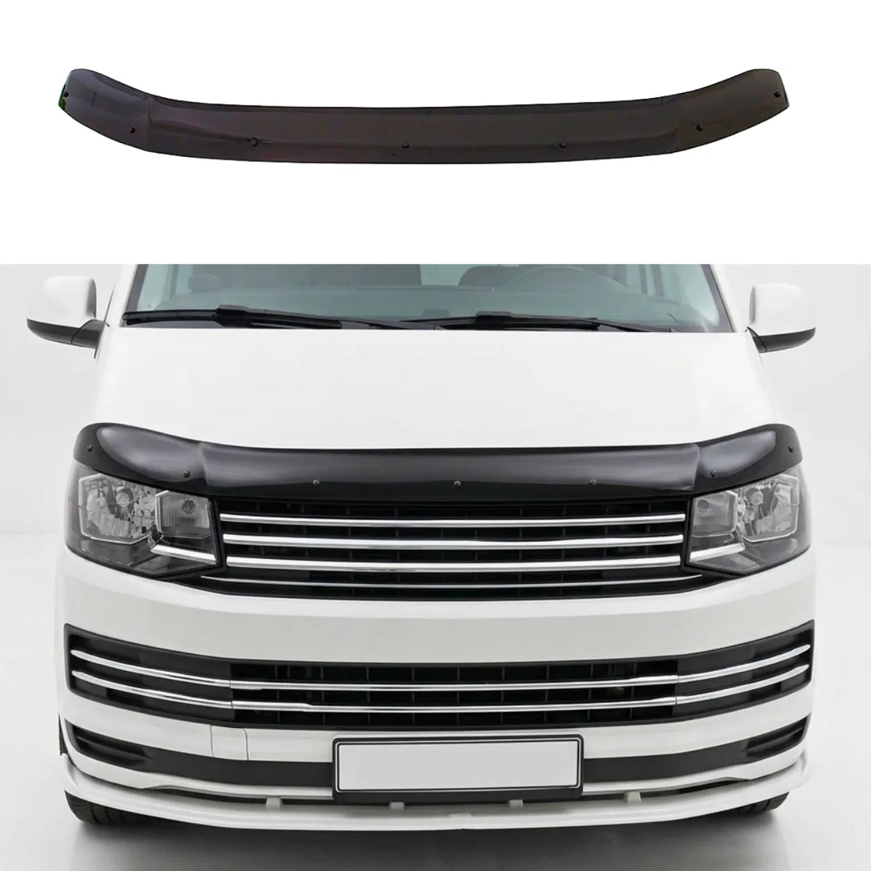 VW Transporter T6 Bonnet Protector — 2015–2019 Gloss Black